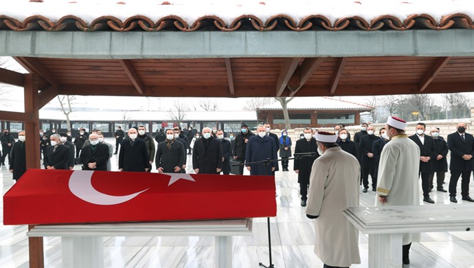 Cumhurbaşkanı Erdoğan, Prof. Dr. Nur Vergin’in cenaze törenine katıldı