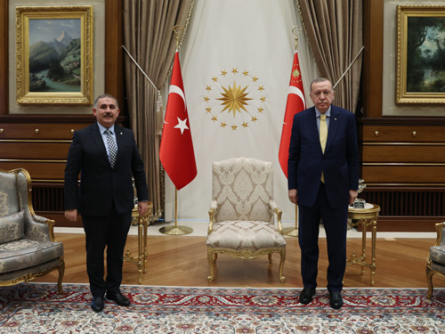 Cumhurbaşkanı Erdoğan, İstanbul Teknik Üniversitesi Rektörü Prof. Dr. Koyuncu ‘yu kabul etti