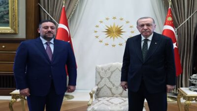 Cumhurbaşkanı Erdoğan, Irak Azim İttifakı Başkanı Hançer’i kabul etti