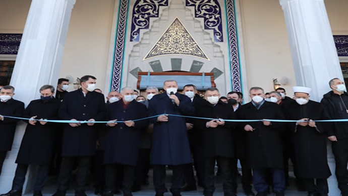 Cumhurbaşkanı Erdoğan, Prof. Dr. Osman Öztürk İncirli Bostan Camii’nin açılış törenine katıldı