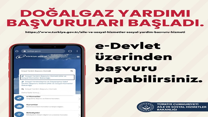 Doğalgaz yardımı için başvurular başladı