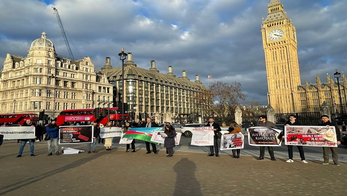 Britaniya parlamentinin önündə “Xocalıya ədalət!” tələb olunub