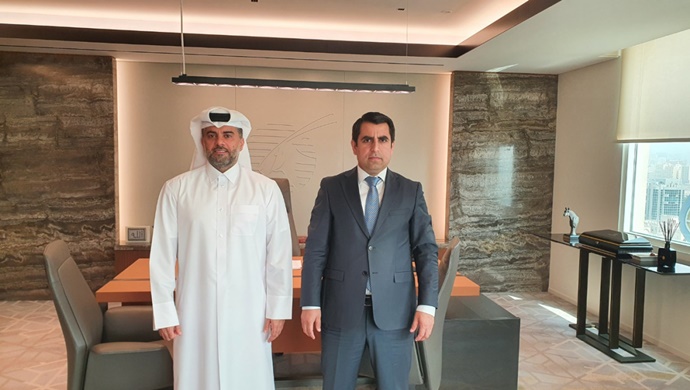 Meeting of the Ambassador with the GCEO of Qatar Airways