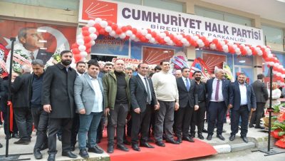 YENİ CHP BİRECİK İLÇE BAŞKANLIĞI BİNASININ AÇILIŞI GÖRKEMLİ BİR ŞEKİLDE YAPILDI